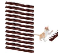 12 Pack Bird Spikes - 43 x 4 cm Cuttable Strips for Pigeons, Squirrels, Cats, Raccoons, Crows, Spikes, Outdoor Roof Deterrence and Garden Animal Protection, insta