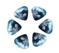 12 Pack Blue Thunder storm Dragon Guitar Picks, Bass Electric Acoustic Guitar Ukulele Accessories Includes Thin Medium Heavy Guitar Picks Plectrums with Organizer Storage Box