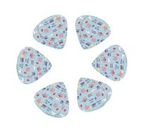 12 Pack Brain Training Guitar Picks, Bass Electric Acoustic Guitar Ukulele Accessories Includes Thin Medium Heavy Guitar Picks Plectrums with Organizer Storage Box