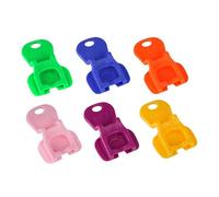 12-Pack Can Tab Opener and Dust Cover Set, Colorful Plastic Beverage Can Protectors in Green, Blue, Orange, Pink, Purple, Yellow