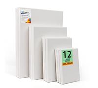 12 Pack Canvas for Painting Blank Canvases for Art Board Frame Panels Cotton Canvases for Acrylic Painting Oil Painting