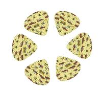 12 Pack Cartoon Car Yellow Guitar Picks, Bass Electric Acoustic Guitar Ukulele Accessories Includes Thin Medium Heavy Guitar Picks Plectrums with Organizer Storage Box