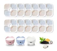 12-Pack Cat Water Fountain Filters Compatible with Catit Pixi Water Fountain Filter, Replacement Triple Action Water Filter Activated Carbon Filter