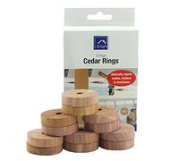 12 Pack Cedar Rings - Prevent Build-Up Of Mustiness And Mildew In Wardrobes, Drawers And Storage Units (Pack of 1)