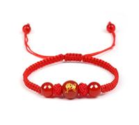 12 Pack Chinese New Year 2026 Red String Bracelets Adjustable Braided Rope Charm Jewelry Lunar New Year 2026 Chinese Zodiac Animal Lucky Beaded Red Cord Bracelets for Women Men Festival Accessory Deco
