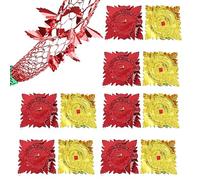 12-Pack Christmas Ceiling Decorations, Christmas Foil Garlands, 9Ft Christmas Ceiling Garlands, Red Green Colourfull Festive Foil Hanging Decorations for Xmas New Year Party Supplies Xmas Decor