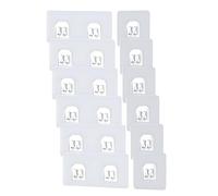 12-Pack Clear Adhesive Suction Sticker for No Drilling Bathroom Shower Shelf Accessories, Super Strong Adhesive Wall Sticker for Shower Caddy and More