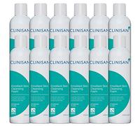 12 Pack, Clinisan 200ml Emollient Skin Cleansing Incontinence Foam Spray Bottles