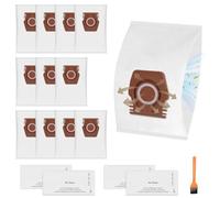 12 Pack CO 3D Dust Bags for Miele Hoover Pure CO Vacuum Cleaner Bag