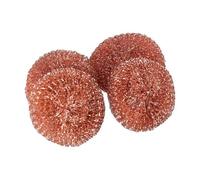 12 Pack Copper Coated Scourers Scrubber Pad Non Scratch Scouring Pads for Dishes, Pots, Pans, and Ovens Kitchen Cleaning Tool(copper)
