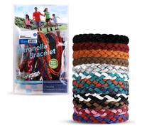 ASAB 12 Pack Mosquito Repellent Bracelet Mosquito Bands for Adults Kids 300 Hour Protection Safe for Skin Insect Repellent Bracelet Deet Free Natural Peppermint Eucalyptus and Citronella Oils