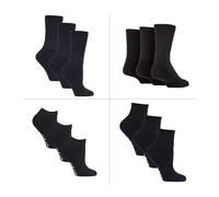 IOMI Mens 12 Pair Pack Diabetic Socks All Year Round Bundle Set