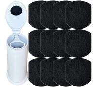 12 Pack Diaper Pail Odor Absorber Carbon Filter Refills for Ubbi Diaper Pail, Odor Eliminator Activated Charcoal Filter Refills for Ubbi Steel Diaper Pail