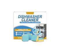 12-Pack Dishwasher Cleaner Tablets, Home Degreasing & Descaling Effervescent Tabs