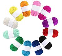 12 Pack Double Knitting Yarn Acrylic Wool Crochet Yarn for Small Yarn Projects Handcrafts 10g