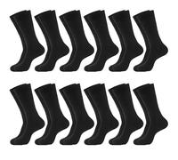 12 Pack Dress Socks for Men- Fancy Argyle and Classic Pattern Dress Socks, Solid Black, One Size