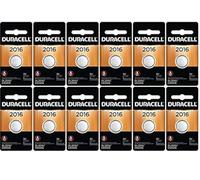 12-Pack Duracell 2016 Batteries 3.0 Volt Lithium Coin Button