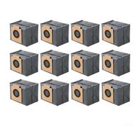 12 Pack Dust Bags Compatible With For Eufy X10 Pro For Omni X8 Pro Robot Vacuums Featuring Three Layer Filter Activated Carbon Control Auto Sealing Leak Proof Design For Easy Disposal
