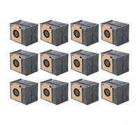 12 Pack Dust Bags for eufy X10 Pro for omni and X8 Pro, 3-Layer Filter with Activated Carbon, Auto-Seal Leak-Proof Disposable Refills, Up to 45 Days Life per Bag