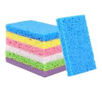 12 Pack Eco-Friendly Pop-Up Sponges,Biodegradable Kitchen Sponge,Natural Cellulose, Eco Washing up Sponge for Pots, Pans, Glass & Countertops - Natural Cellulose Sponge