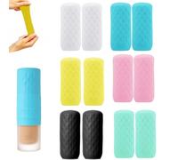 12 Pack Elastic Sleeves for Leak Proofing Silicone Bottle Covers, Travel Essentials, Fits Various Travel Size Bottles, Reusable Leak Proof Bottle Covers for Body Wash Shampoo Container In Luggage