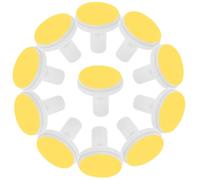 12 Pack Electric Nail File Replacement Heads Yellow for Adults | Sandpaper and Plastic Parts, Broad Compatibility for Home Manicure, Keeps Standard Baby Trimmer Working