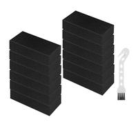 12 Pack EX201 Replacement Filter Compatible with Shark CarpetXpert EX201 EX150 EX150C EX200 EX200C EX300 Upright Deep Carpet Cleaners - 12-Pcs Filter Sponges and 1 Cleaning Tool