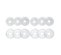 12 Pack Fiber Replacement Cloth Mop Wipes Rag Mop Cleaning Heads Pad Sweeping Robot Accessories For X10/L10 Mop Pads Washable