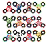 12 Pack Fidget Spinner Bulk Christmas Party Favors Supplies for Kid Adult, Metal Tri-Spinner Fidget Toy Set Durable Hand Spinner for Stress Relief EDC, Classrom Prize Bag Filler Stuffer