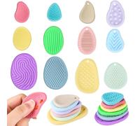 12 Pack Fidget Toys Sensory Toys for Autism, Textured Silicone Worry Stones for Kids, Calming Sensory Stones for Anxiety Relief, Travel Toys for Students & Classroom Prizes