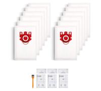 12 Pack FJM Hoover Bags Compatible With Miele Hoover Bags FJM, HyClean FJM Vacuum Bag, for Complete C1, Compact C1, Compact C2, S6 S4 Series with 3 Motor 3 Exhaust Filters 10123220