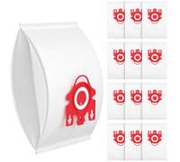12 Pack FJM Vacuum Bags Compatible with Miele Hoover Bag, HyClean FJM Vacuum Bags for Compact C1, Compact C2, S4000 S6000 Series, Includes 4 Motor Filters & 4 AirClean Filters