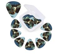 12 Pack Flying Owl Guitar Picks with Organizer Storage Box, 3 Different Thickness Celluloid Plectrums for Acoustic Guitar, Bass, Ukulele, Includes 0.46mm, 0.71mm, 0.96mm