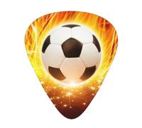 12-Pack Football Design Plectrum for Guitar, Custom Sports-Themed Guitar Picks with Text Name, Personalised Classical Triangle Electric Guitar Accessories Thin Medium Heavy Thickness for Bass Ukulele