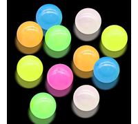 12 Pack Glorbs Balls, Sticky Balls Ceiling Glow in The Dark Fidget Toys, Super Soft Sticky Glows Ball, Bounce Back Colorful Fidget Toys, Luminous Ball Fun Toy for Sensory Toy