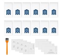 12 Pack GN 3D Dust Bags Compatible with Miele Hoover Vacuum Cleaner Bags Classic C1 Complete C1 C2 C3 S2 S5 S8 with 5 Motor Protection Filter 5 Exhaust Filter 1 Beush 9917730 12281680