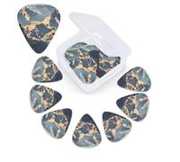 12 Pack Grand Canyon Arizona Guitar Picks with Organizer Storage Box, 3 Different Thickness Celluloid Guitar Pick Abstract Art Pics Plectrum for Acoustic Electric Guitar, Ukulele, Bass