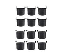 12-pack Grow Bags 5 Gallon, Thick Fabric Planter Bags For Vegetables, Sturdy Handles
