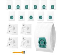 12 Pack Guard S1 Hoover Bags for Miele Guard L1 & Guard S1, Replacement Miele Hoover Bags for M1/L1/S1 Junior Flex Series, Vacuum Cleaner Bags with 4 AirClean Filters, 4 Motor Protection Filters