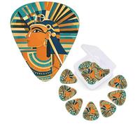 12 Pack Guitar Picks 3 Different Thickness Guitar Plectrums With Storage Box Ancient Egyptian Hieroglyph Guitar Picks Medium Thin Guitar Accessories 4pcs 0.46mm 4pcs 0.71mm 4pcs 0.96mm