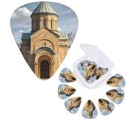 12 Pack Guitar Picks 3 Different Thickness Guitar Plectrums With Storage Box Armenian Church Guitar Picks Medium Thin Guitar Accessories 4pcs 0.46mm 4pcs 0.71mm 4pcs 0.96mm