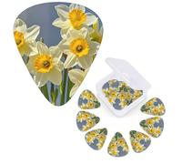 12 Pack Guitar Picks 3 Different Thickness Guitar Plectrums With Storage Box Bouquet Of Daffodils Guitar Picks Medium Thin Guitar Accessories 4pcs 0.46mm 4pcs 0.71mm 4pcs 0.96mm