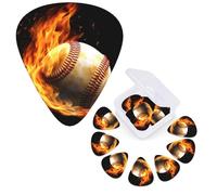 12 Pack Guitar Picks 3 Different Thickness Guitar Plectrums With Storage Box Burning Tennis Pictures Guitar Picks Medium Thin Guitar Accessories 4pcs 0.46mm 4pcs 0.71mm 4pcs 0.96mm