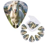 12 Pack Guitar Picks 3 Different Thickness Guitar Plectrums With Storage Box Farm Animal Goat Guitar Picks Medium Thin Guitar Accessories 4pcs 0.46mm 4pcs 0.71mm 4pcs 0.96mm