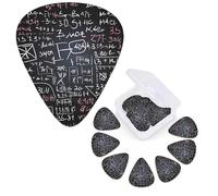 12 Pack Guitar Picks 3 Different Thickness Guitar Plectrums With Storage Box Math Formula Guitar Picks Medium Thin Guitar Accessories 4pcs 0.46mm 4pcs 0.71mm 4pcs 0.96mm