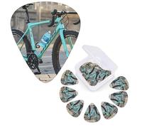 12 Pack Guitar Picks 3 Different Thickness Guitar Plectrums With Storage Box Road Bicycle Guitar Picks Medium Thin Guitar Accessories 4pcs 0.46mm 4pcs 0.71mm 4pcs 0.96mm