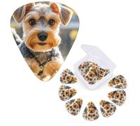 12 Pack Guitar Picks 3 Different Thickness Guitar Plectrums With Storage Box Yorkie Puppy Guitar Picks Medium Thin Guitar Accessories 4pcs 0.46mm 4pcs 0.71mm 4pcs 0.96mm