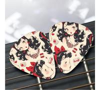 12 Pack Guitar Picks 3 Different Thickness Plectrums with Storage Box BETTY BOOP Guitar Picks Medium Thin Accessories (0.46mm, 0.71mm, 0.96mm)
