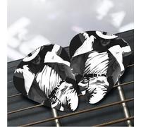 12 Pack Guitar Picks 3 Different Thickness Plectrums with Storage Box Fashion Dancer Michael Jackson Guitar Picks Medium Thin Accessories (0.46mm, 0.71mm, 0.96mm)