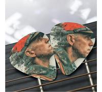 12 Pack Guitar Picks 3 Different Thickness Plectrums with Storage Box Forrest Gump Guitar Picks Medium Thin Accessories (0.46mm, 0.71mm, 0.96mm)